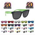 Rubberized sunglasses with UV protection